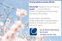 Tienjarig jubileum van Corpus Mentis - Fysiotherapie Leiden
